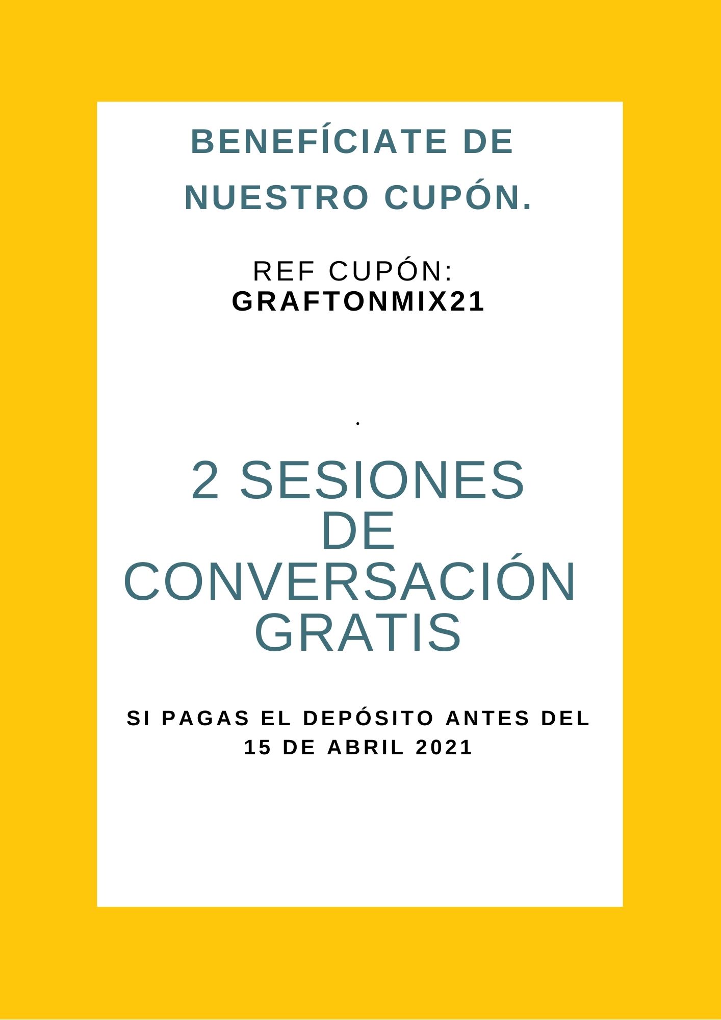 2 sesiones de conversación gratis